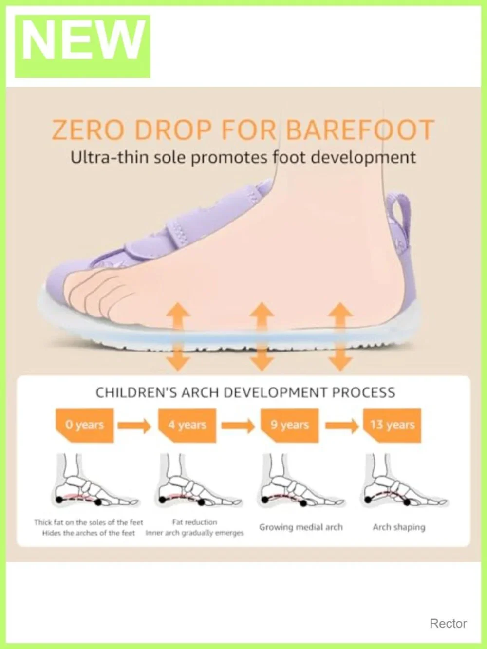 Toddler Wide Toe Box Barefoot Sneakers Hook and Loop Kids